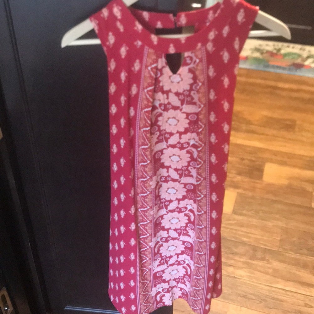 High neck sleeveless dress